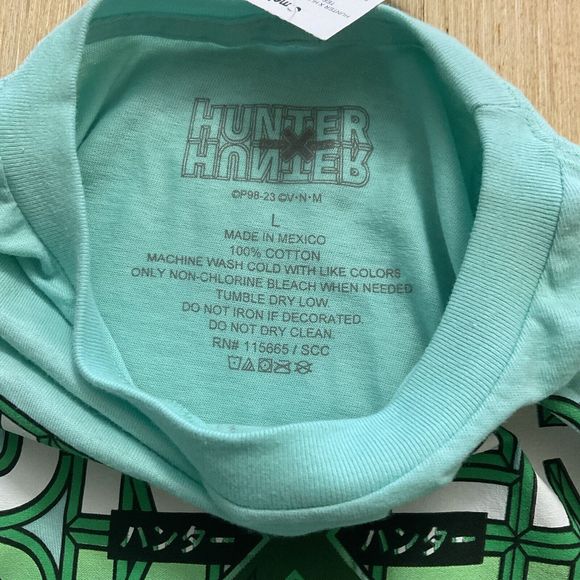 Hunter X Hunter Mens T-Shirt - Gon Jumping Attack Under Logo Mint Green XL New - Picture 5 of 5